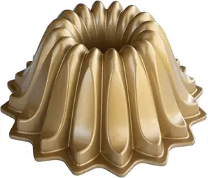 bundt pan高品质压铸铝不粘bundt蛋糕盘，用于制作蛋糕莲花Bundt pan金