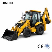 Mini-chargeuse-pelleteuse 4x4 compacte, excavatrice, pelle hydraulique diesel pour travaux de construction, d'agriculture et de terrassement