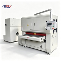 Machine de ponçage, d'ébavurage et de chanfreinage de tôles métalliques robuste RBR1300 de 1300 mm avec disque à brosse