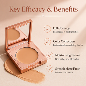 Paleta de Corrector de 4 Colores HKH, Venta al por Mayor, Marca Privada OEM, Corrector Naranja, Cobertura Total, Maquillaje Líquido Iluminador - Product Image 2