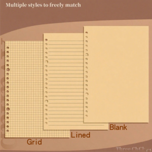 B5 phong cách cổ điển máy tính xách tay rời lá có thể tháo rời bìa da bò trang bên trong bảo vệ mắt dày máy tính xách tay dành riêng cho học sinh - Product Image 2