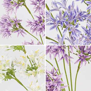 4 Fourchettes Cent Zi Lian <span class=keywords><strong>Fleurs</strong></span> artificielles faites à la main et respectueuses de l'environnement pour les décorations de fêtes de mariage Modèles divers - Product Image 6