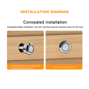 Ac220v thông minh có thể tháo rời recessed LED <span class=keywords><strong>Dimmer</strong></span> cảm ứng ON / OFF Dimming chuyển đổi cho tủ Closet ánh sáng cảm ứng chuyển đổi cảm biến - Product Image 5