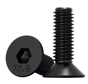 Tornillos de Cabeza Avellanada Hexagonal de Acero con Óxido Negro Imperial, Tamaños 3/16, <span class=keywords><strong>1</strong></span>/4, <span class=keywords><strong>1</strong></span>/<span class=keywords><strong>2</strong></span>, 5/16, 3/8 Pulgadas - Product Image 4