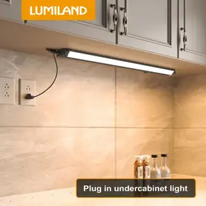 120v spina cablato CCT linkable linkable LED sotto armadio illuminazione cucina