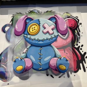 Transferencias DTF de Graffiti, Diseño Personalizado de Oso de Dibujos Animados, Pegatinas de Transferencia Térmica para Camisetas al por Mayor - Product Image 5