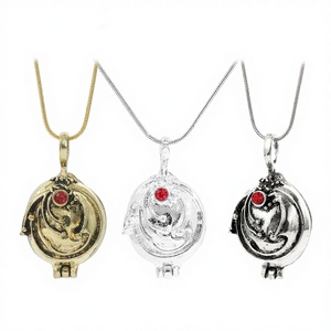 Collar Vintage de Cristal de Elena <span class=keywords><strong>Gilbert</strong></span> de la Serie The Vampire Diaries, Anillo de la Película para Fans - Product Image 1