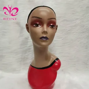 Hot Bán Chất Lượng Cao Bên Trái Mô Hình Đầu Da Đen Đầu Mô Hình Hiển Thị Đầu Mannequin