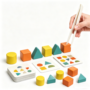 Manufacturer Custom Board <b>Game</b> Vietnam Production Flash Card Sets Sturdy Packaging <b>Box</b> Promotional Plastic Shapes for Kids - Product Image 4