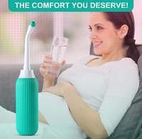 Vaporisateur de bouteille de Peri à l'envers de 17OZ pour les produits essentiels de post-partum, bouteille de Bidet de voyage Portable verte pour toutes les personnes
