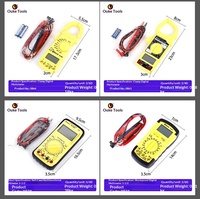 Professional Handheld Digital Multimeter Tester 600V Auto Range Multi-Functional Ammeter with LCD Display Fully Featured