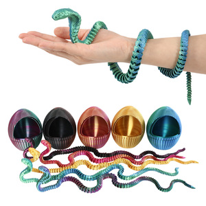 Vashine 3D In Rắn Trứng Đầy Màu Sắc PLA Hành Động Hình Trang Trí Thân Thiện Vật Liệu Linh Hoạt Pha Lê Rắn Hổ Mang Sáng Tạo Đồ Chơi - Product Image 1