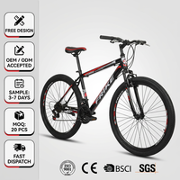 Vélo de montagne pour étudiants avec logo personnalisé, 26 pouces, acier haute teneur en carbone, 27 vitesses, suspension avant, pneus tout-terrain, vélo pour jeunes