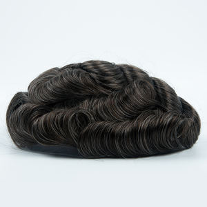 Prótesis Capilar Masculina de Cabello Natural de 0.06mm, Sistema de Reemplazo Capilar para Hombre, Peluca Masculina - Product Image 2