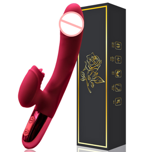 MEIPER大人のセックスおもちゃ現実的なディルドウサギ舌舐めバイブレーター乳首アナル膣刺激バイブラドールPara Mujer - Product Image 1