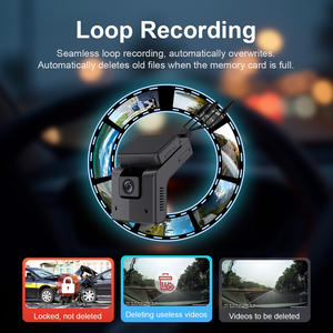 Caméra de rétroviseur avec alarme de fatigue au volant, avertissement de survitesse, double caméra avant et arrière 1080p, enregistreur de conduite 4G, dashcam - Product Image 5