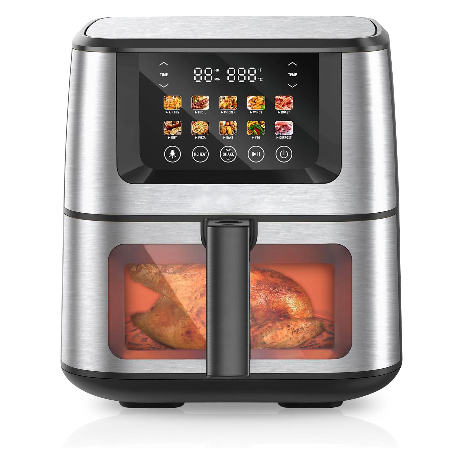 8L 9L Best Hot Sale Electric Deep Air Fryer Non-stick Cooking Pot Digital Air Fryers Over Heating Protection Function