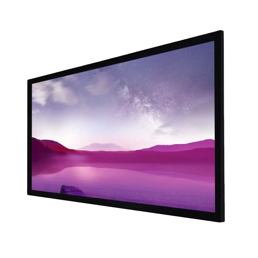 Montaggio a parete 4K Ultra HD Ready schermo a cornice fissa formato Video 3D Home Soft PVC bianco 84 pollici 4:3 teatro futuro bianco opaco 1 anno