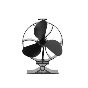 Mùa Đông Trong Nhà Nhà Nóng Pellet Bếp 3 Lưỡi Vòng ecofan Gỗ Lò Sưởi Nhiệt Powered Xả Bếp Fan Hâm Mộ