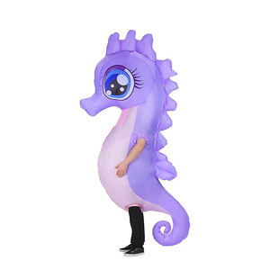 Costume gonflable d'animal marin amusant pour adultes, costume de hippocampe gonflable pour cadeau de Noël, cosplay et fête - Product Image 1