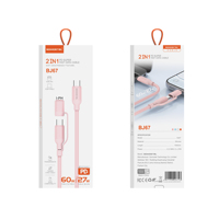 Aksesoris Ponsel SOMOSTEL BJ67 Kabel Pengisian Cepat Dual PD Stabil dengan Inti Tembaga Komposit dan Pelindung Multi Lapis untuk Laptop dan Ponsel