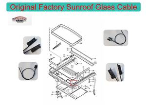 สายเคเบิลกระจกหลังคาซันรูฟคุณภาพสูงขายดีสำหรับรถยนต์ <span class=keywords><strong>BMW</strong></span> X1(F48 F49) R48 R45 ยี่ห้อ RUISU - Product Image 6