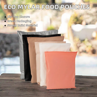 Sacs refermables écologiques en PET Mylar imprimés par gravure, de qualité alimentaire, pour noix, snacks, sucre, pain, anti-odeur