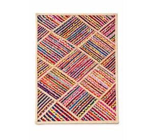 Alfombra de algodón colorida hecha a mano con diseño de patchwork, muy demandada, para la decoración del suelo de la sala de estar, el dormitorio y el hogar. - Product Image 2