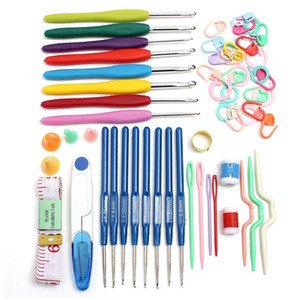 16 Kits de Crochet Magiques DIY Outils de Tricot Boîtes de Crochet Colorées avec Divers Accessoires Crochets Aiguilles Outils de <span class=keywords><strong>Couture</strong></span> - Product Image 1