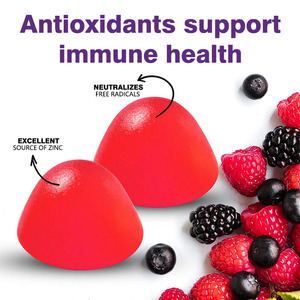 Bonbons de sureau à la vitamine C et au zinc personnalisés en usine Support de défense immunitaire antioxydant pour adultes - Product Image 4