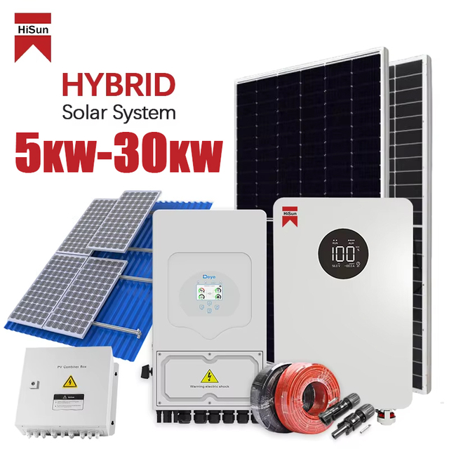 Deye Hybrid Inverter 5-30kW Hybrid Solar System Complete Home Use Solar Power Energy Storage System