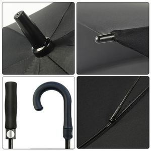 Premium Black Golf <b>Umbrella</b> Automatic <b>Windproof</b> Business Straight Golf <b>Umbrella</b> for Promotion - Product Image 4