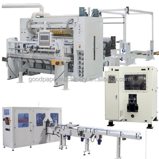Tipo de produto de lenços faciais e linha de produção de lenços faciais em novas condições, máquina de papel totalmente automática