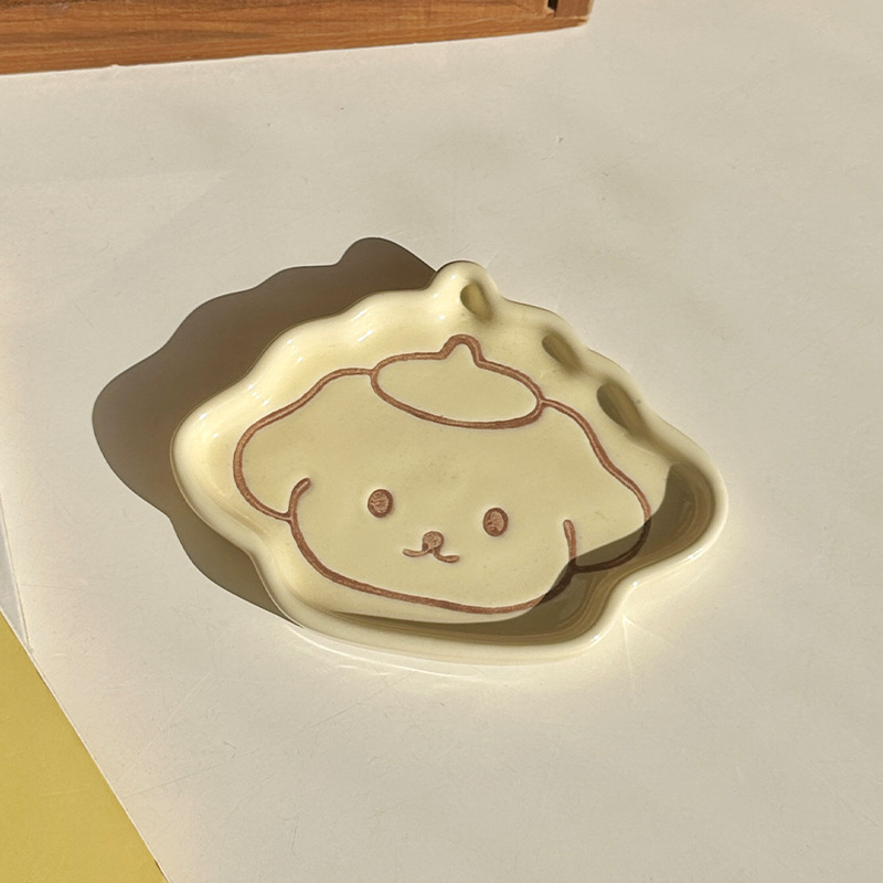 Condiment dish-yellow puppy