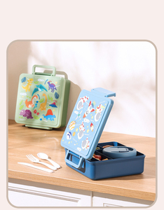 Lonchera de Plástico Bencircle B276 para Niños con Asa, Contenedor para Sopa, Impresión UV, Apta para Alimentos, Segura para Microondas y Lavavajillas - Product Image 6