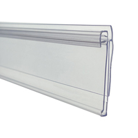 Bandes d'étagères en plastique PVC OEM personnalisées Talker d'étagère Easy Clip Bande de données UPC Bande porte-étiquette pour canal de ticket pour étagère de gondole