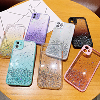 Bling Goutte Collage Feuille D'or TPU PC étui pour iphone 16 15 14 13 12 Mini 11 Pro X 6 6S 7 8 Plus XR XS Max Caméra Objectif Couverture de Téléphone