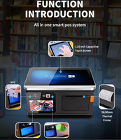 Tablette POS Android intelligente 11,6 pouces, système tout-en-un, terminal de caisse, machine de caisse, système de point de vente
