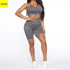 <span class=keywords><strong>Sport</strong></span> pour Femmes Tenue Scrunch avec Rayures Legging De Gym Vêtements de Fitness Soutien-Gorge De Yoga Un Pantalon <span class=keywords><strong>Ensemble</strong></span> - Product Image 1