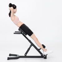 LADYGLOW Chaise romaine multifonctionnelle avec logo personnalisé pour musculation Chaise romaine réglable avec hyperextension
