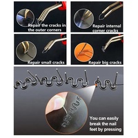 Kit de soudage plastique avec pistolet agrafeur à chaud pour la réparation de surface de pare-chocs de voiture, pistolet de soudage plastique