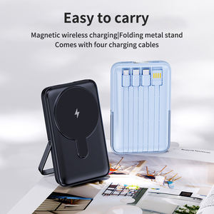 Chargeur portable magnétique sans fil 8000mAh avec support et entrée/sortie USB C Charge rapide <span class=keywords><strong>Powerbank</strong></span> essentielle de voyage - Product Image 5