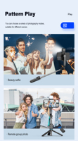 Perche à Selfie Vidéo Trépied Portable avec Télécommande Sans Fil et Lumière LED pour iPhone 16 15 14 13 et Smartphones Samsung