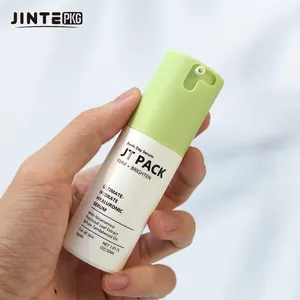 Пластиковая бутылка для безвоздушного насоса с заблокированным прессованным насосом для ухода за кожей косметический крем для лица солнцезащитный крем
