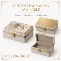 Boîte cadeau de luxe en résine avec estampage à chaud personnalisé, vente directe usine, boîte en résine pour flacon de parfum, taille personnalisée, logo, valorisation de la marque