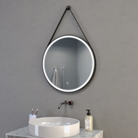 Miroir de salle de bain intelligent rond CE Miroir de courtoisie LED à écran tactile avec fonction de maquillage pour les applications hôtelières