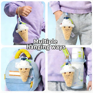 Decorazioni e Accessori per Feste a Tema Pasquale, Giocattolo di Peluche a Forma di Gelato alla Crema di Mirtillo, Adatto per Ragazze e Adolescenti - Product Image 4