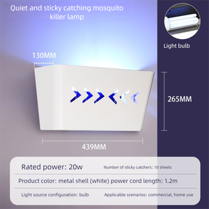 <strong>Best</strong> Easy-to-Install Electric Ultraviolet Insect Lamp Trap White Metal Casing Indoor Hotel Restaurant Mosquito <strong>Fly</strong> <strong>Killer</strong> Solid - Product Image 2