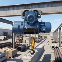 Nouveau palan électrique à câble industriel à succès, 20 tonnes, 10 mètres, pour pont roulant avec télécommande, protection IP55, en métal