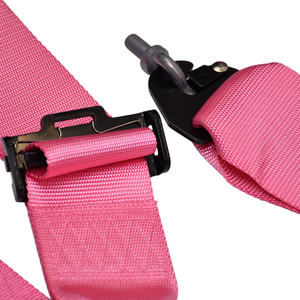 TIYPEOR Customize <span class=keywords><strong>Racing</strong></span> Car Safety Harness 6-Point Cor Rosa Ajustável Instalação Fixa Quick Release Polyester <span class=keywords><strong>Racing</strong></span> Belt - Product Image 3
